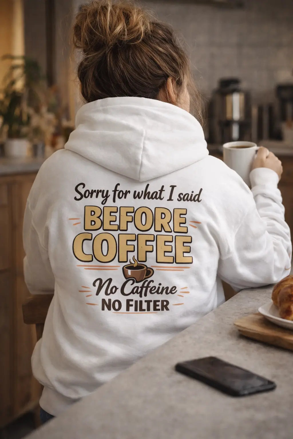 Before Coffee Hoodie – Signature Edition IMORA