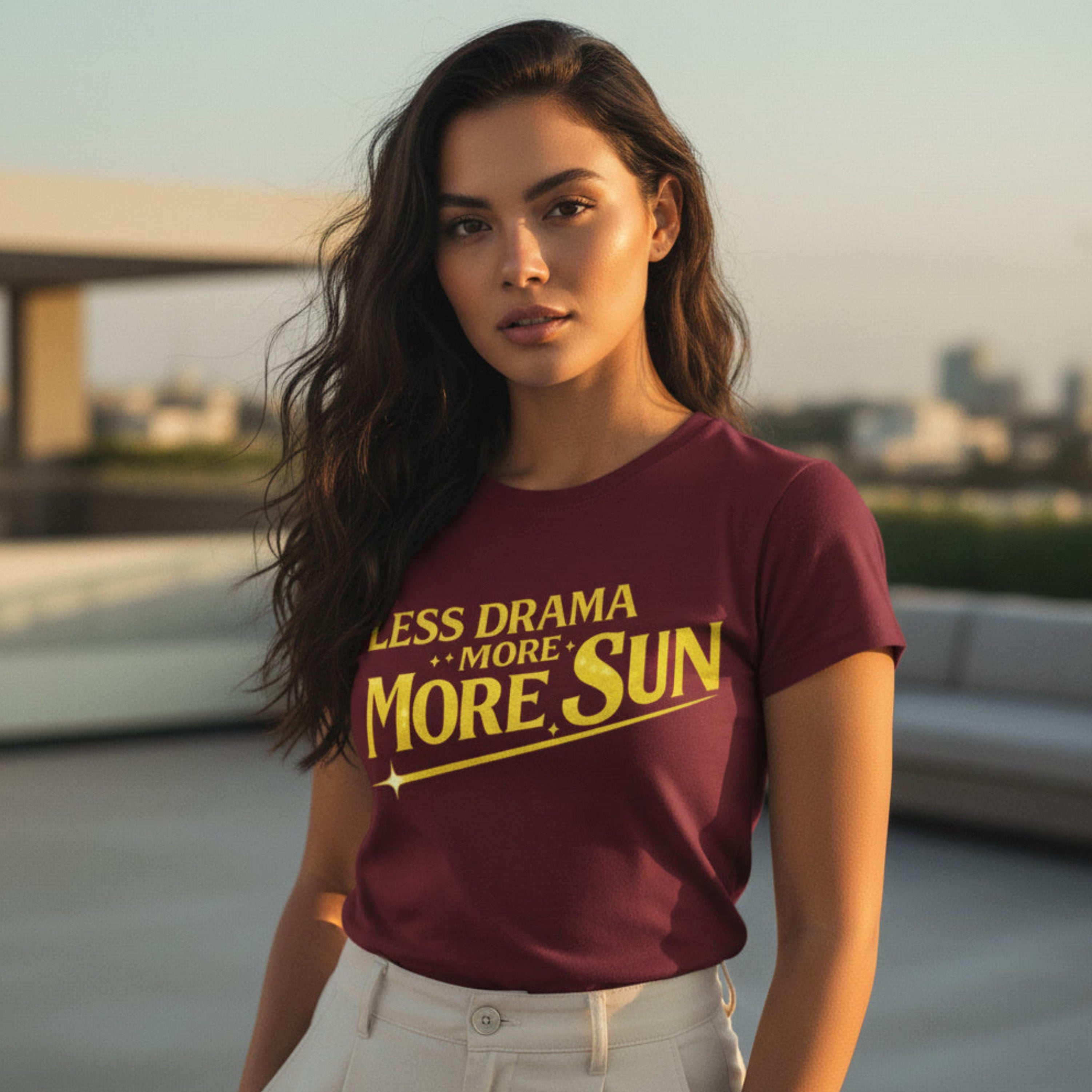 Weniger Drama, mehr Sonne T-Shirt