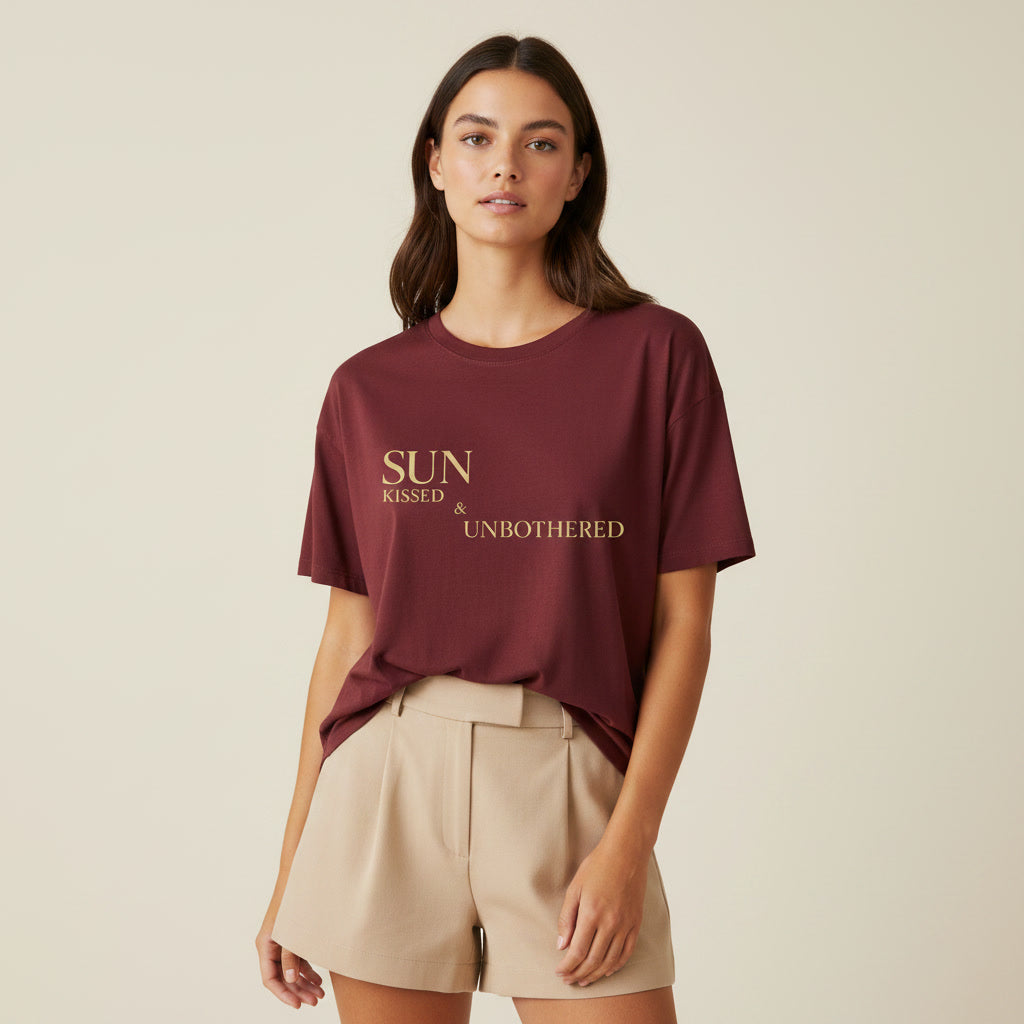 Sonnengebräunt & Ungezwungen – Premium Relaxed T-Shirt