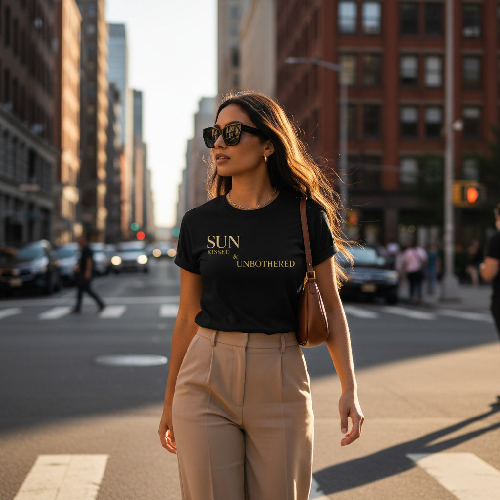 Sonnengebräunt & Ungezwungen – Premium Relaxed T-Shirt